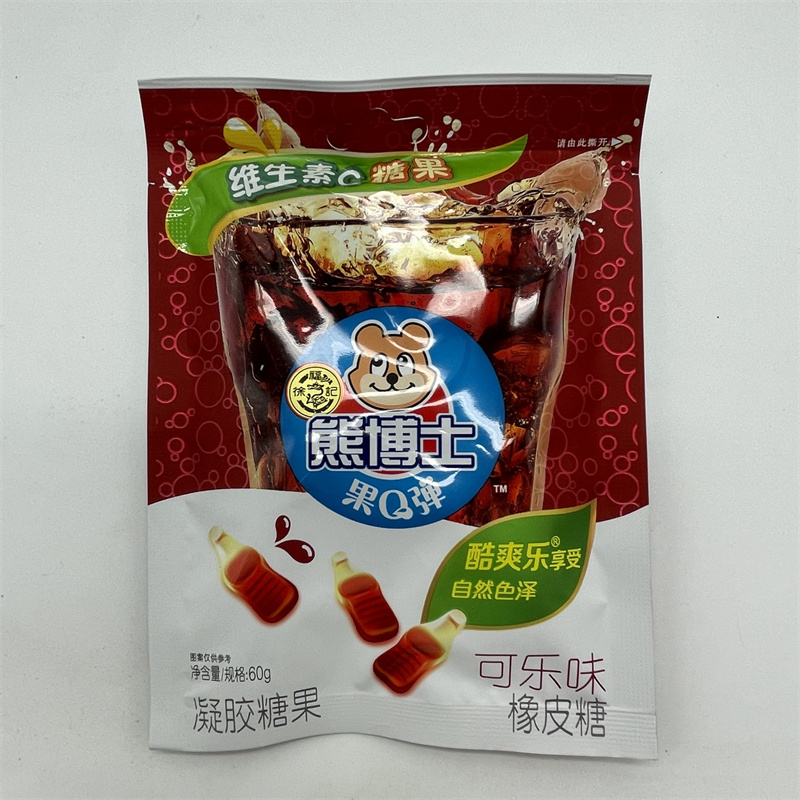 徐福记熊博士60橡皮糖可乐60g10袋盒